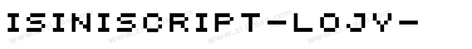 Isiniscript-lOJy字体转换