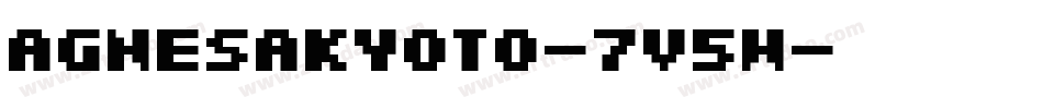 AgnesaKyoto-7V5w字体转换