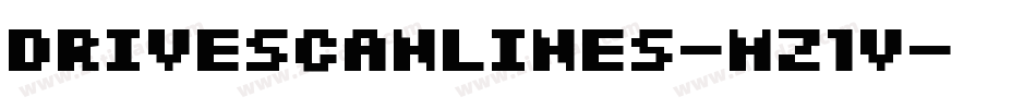 DriveScanlines-mz1v字体转换