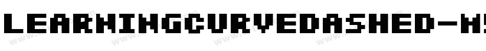 Learningcurvedashed-m5W2字体转换