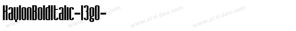 KaylonBoldItalic-13g0字体转换