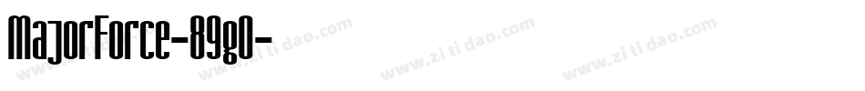MajorForce-89g0字体转换