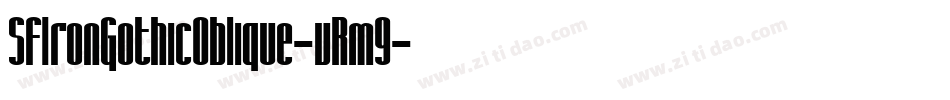 SfIronGothicOblique-vRm9字体转换