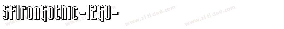 SfIronGothic-12G0字体转换