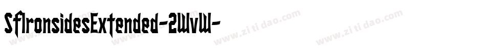 SfIronsidesExtended-2WvW字体转换 SfIronsidesExtended-2WvW字体转换