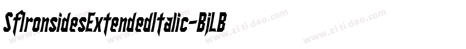 SfIronsidesExtendedItalic-BjLB字体转换