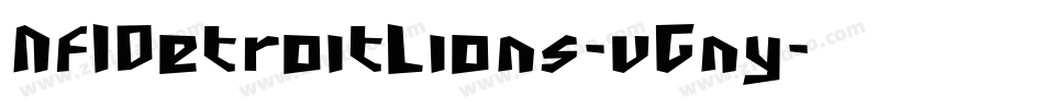 NflDetroitLions-vGny字体转换