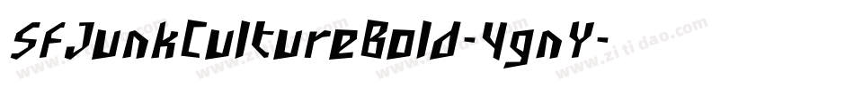 SfJunkCultureBold-4gnY字体转换 SfJunkCultureBold-4gnY字体转换