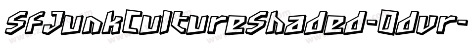 SfJunkCultureShaded-0dvr字体转换