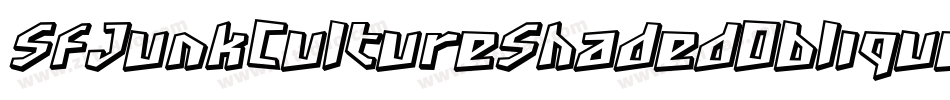 SfJunkCultureShadedOblique-Er4g字体转换