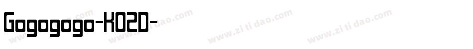 Gogogogo-K02D字体转换