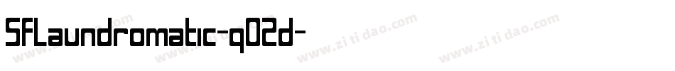 SfLaundromatic-q02d字体转换