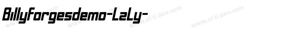 Billyforgesdemo-LzLy字体转换