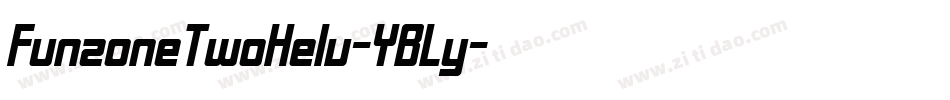 FunzoneTwoHelv-YBLy字体转换