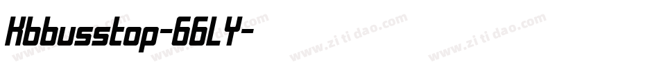 Kbbusstop-66LY字体转换