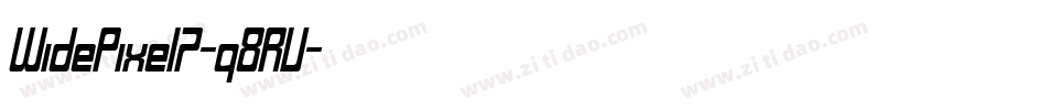 WidePixel7-q8RV字体转换 WidePixel7-q8RV字体转换