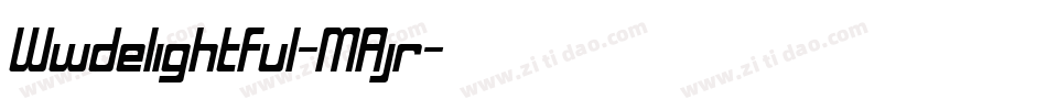 Wwdelightful-MAjr字体转换