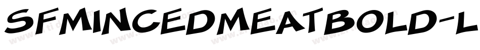 SfMincedMeatBold-l8Pe字体转换