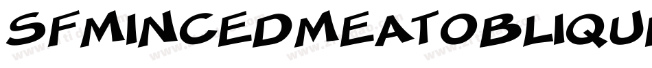 SfMincedMeatOblique-1294字体转换