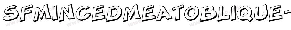 SfMincedMeatOblique-1294字体转换