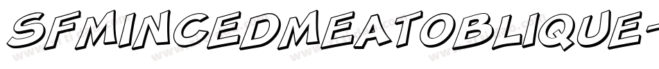 SfMincedMeatOblique-1294字体转换