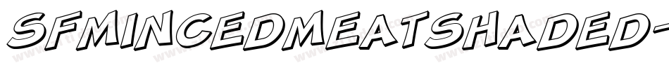 SfMincedMeatShaded-YyA8字体转换