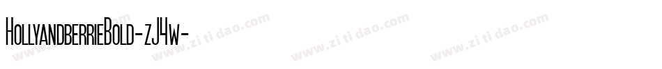 HollyandberrieBold-zJ4w字体转换