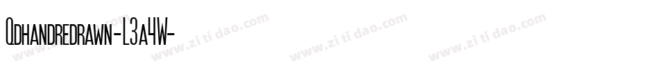 Qdhandredrawn-L3a4W字体转换