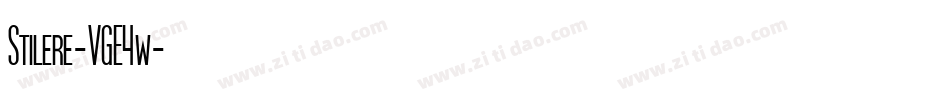 Stilere-VGE4w字体转换