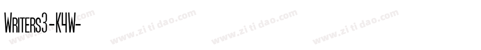 Writers3-K4W字体转换