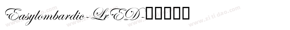 Easylombardic-LrED字体转换