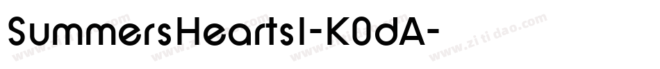 SummersHearts1-K0dA字体转换