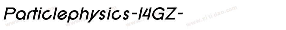 Particlephysics-14GZ字体转换