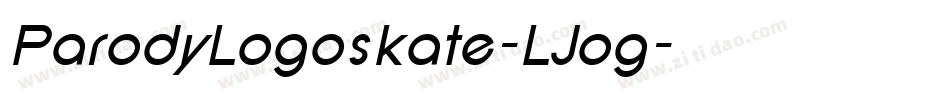 ParodyLogoskate-LJog字体转换