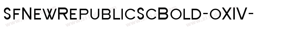 SfNewRepublicScBold-oX1V字体转换 SfNewRepublicScBold-oX1V字体转换