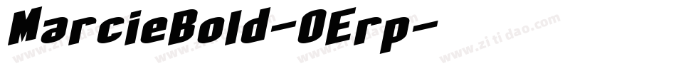 MarcieBold-OErp字体转换