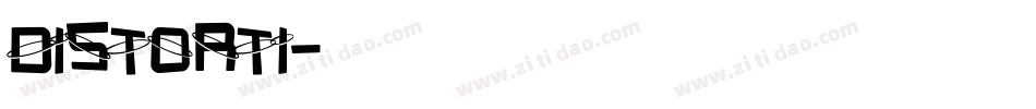DISTORTI字体转换