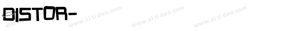 Distor字体转换