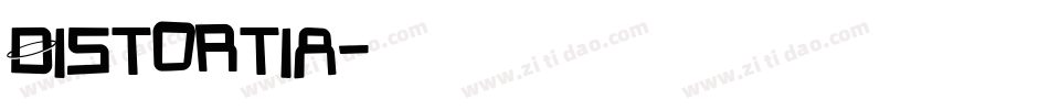 Distortia字体转换