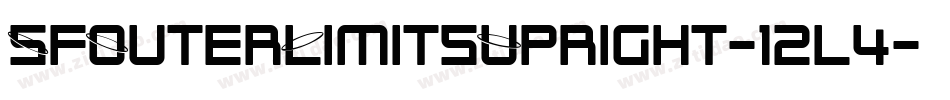 SfOuterLimitsUpright-12l4字体转换 SfOuterLimitsUpright-12l4字体转换
