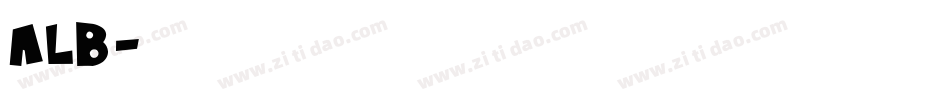 ALB字体转换