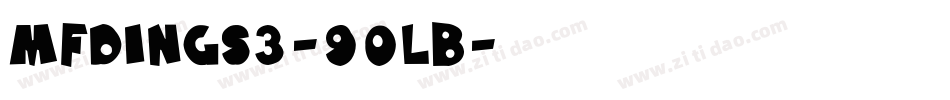 MfDings3-90LB字体转换