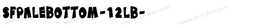 SfPaleBottom-12lB字体转换