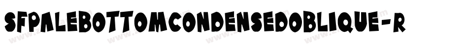 SfPaleBottomCondensedOblique-rr09字体转换
