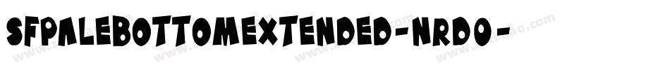 SfPaleBottomExtended-nrD0字体转换 SfPaleBottomExtended-nrD0字体转换