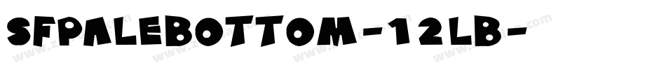 SfPaleBottom-12lB字体转换