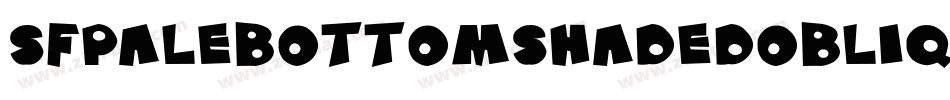 SfPaleBottomShadedOblique-KJ1D字体转换