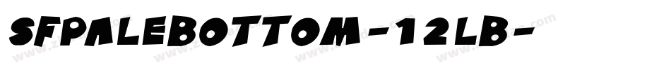 SfPaleBottom-12lB字体转换