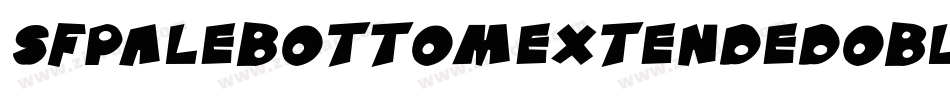 SfPaleBottomExtendedOblique-MLBx字体转换