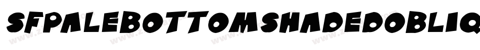 SfPaleBottomShadedOblique-KJ1D字体转换